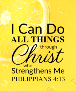 Christian Wallpaper - Lemon Philippians 4:13