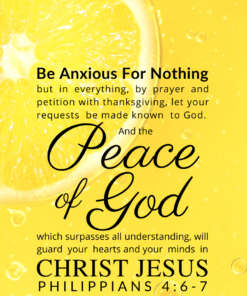 Christian Wallpaper – Lemon Philippians 4:6-7
