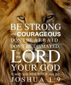 Christian Wallpaper - Lion Joshua 1:9