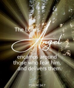 Christian Wallpaper - Lord's Angel Psalm 34:7
