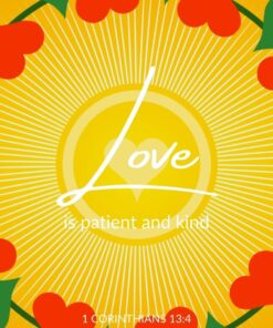 Christian Wallpaper - Love is Kind 1 Corinthians 1:4