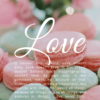 Christian Wallpaper – Macarons 1 Corinthians 13:4-8