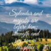 Christian Wallpaper - Majestic Countryside 1 Chronicles 16:27