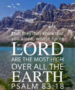 Christian Wallpaper - Majestic Lake Psalm 83:18