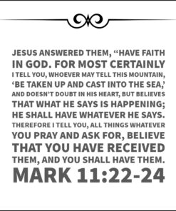 Mark 11:22-24 - Have Faith in God - Bible Verses To Go