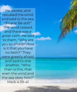 Mark 4:39-41 - Peace Be Still - Bible Verses To Go