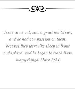 Mark 6:34 - He Had Compassion on Them - Bible Verses To Go