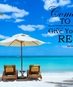 Matthew 11:28 - I Will Give You Rest - Bible Verses To Go