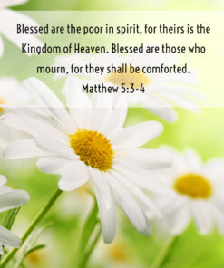 Matthew 5:3-4 - They Shall Be Comforted - Bible Verses To Go