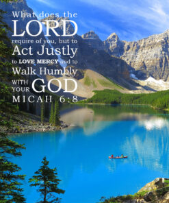 Micah 6:8 - Walk Humbly with God - Bible Verses To Go