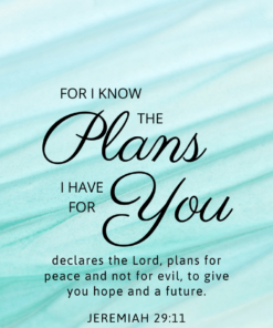 Christian Wallpaper - Mint Lines Jeremiah 29:11