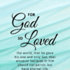 Christian Wallpaper - Mint Lines John 3:16