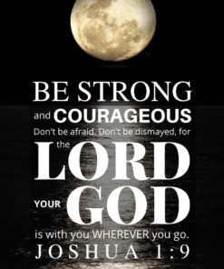 Christian Wallpaper – Moonlight Joshua 1:9