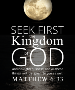 Christian Wallpaper – Moonlight Matthew 6:33