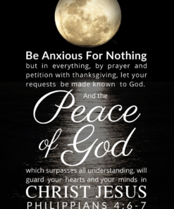 Christian Wallpaper – Moonlight Philippians 4:6-7