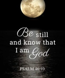 Christian Wallpaper – Moonlight Psalm 46:10