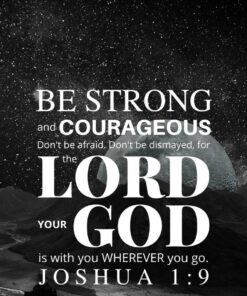 Christian Wallpaper – Moonrise Joshua 1:9