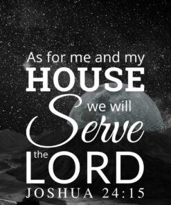 Christian Wallpaper – Moonrise Joshua 24:15
