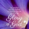 Christian Wallpaper - Morning Glory 1 Cor 10:31