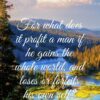 Christian Wallpaper - Mountain Horizon Luke 9:25