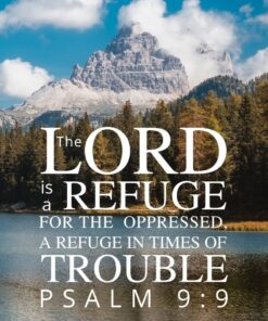 Christian Wallpaper - Mountain Lake Psalm 9:9