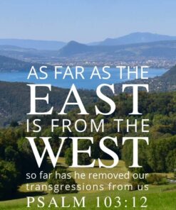 Christian Wallpaper - Mountain View Psalm 103:12