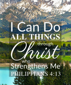 Christian Wallpaper – Mountains Philippians 4:13