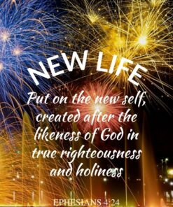 Christian Wallpaper - New Year Ephesians 4:24