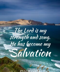 Christian Wallpaper - New Zealand Beach Psalm 118:14