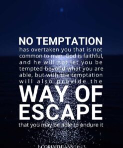 Christian Wallpaper - Night Light 1 Corinthians 10:13