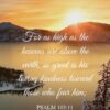 Christian Wallpaper - Northern Sunrise Psalm 103:11