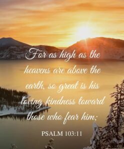 Christian Wallpaper - Northern Sunrise Psalm 103:11