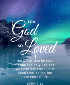 Christian Wallpaper - Northlight John 3:16