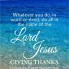 Christian Wallpaper - Ocean Colossians 3:17