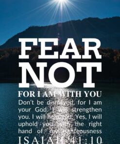 Christian Wallpaper - Ocean Night Isaiah 41:10