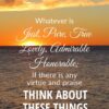 Christian Wallpaper - Ocean Sunset Philippians 4:8