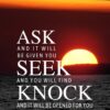 Christian Wallpaper - Ocean Sunset Matthew 7:7