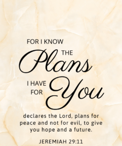 Christian Wallpaper – Off-White Marble Jeremiah 29:11
