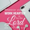 Christian Wallpaper - Office Pink Colossians 3:23