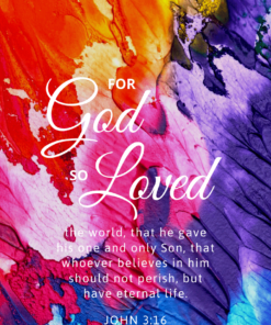 Christian Wallpaper - Paints John 3:16