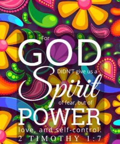 Christian Wallpaper – Paisley 2 Timothy 1:7