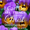 Christian Wallpaper – Pansies Philippians 4:13