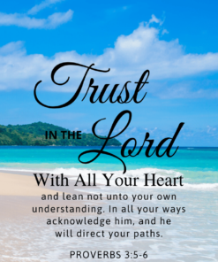 Christian Wallpaper – Paradise Proverbs 3:5-6