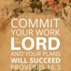 Christian Wallpaper - Parchment Proverbs 16:3