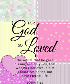 Christian Wallpaper – Patchwork John 3:16