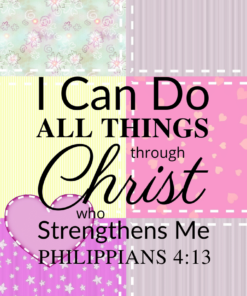 Christian Wallpaper – Patchwork Philippians 4:13