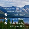 Christian Wallpaper - Peace Micah 6:8