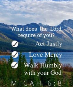 Christian Wallpaper - Peace Micah 6:8