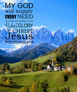 Philippians 4:19 - Supply Every Need - Bible Verses To Go