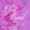 Christian Wallpaper - Pink Flowers John 3:16